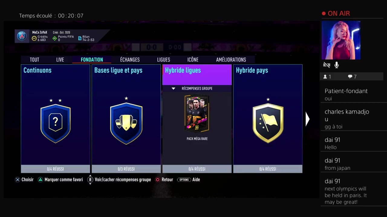 LIVE FR FIFA21 pack opening