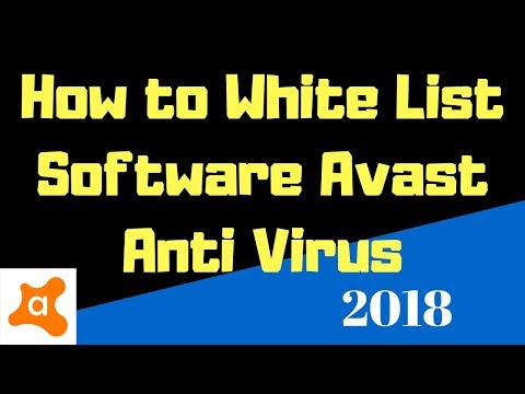 Como software whitelist com vírus Avast Free Anti (2018)