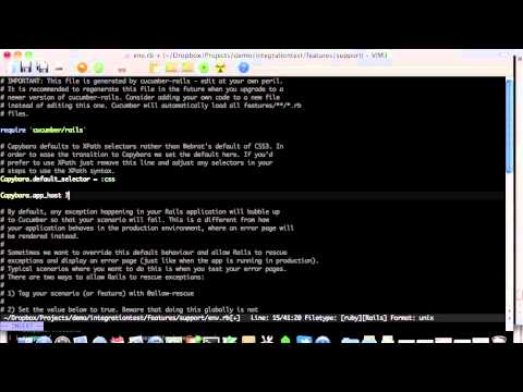 Setting up Cucumber and Capybara to test any web app