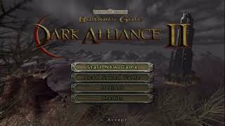 Baldur's Gate: Dark Alliance 2 Menu (no music) #MuseumOfGaming