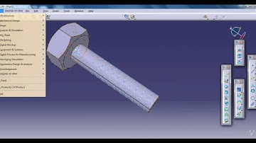 Designing a bolt using CATIA V5