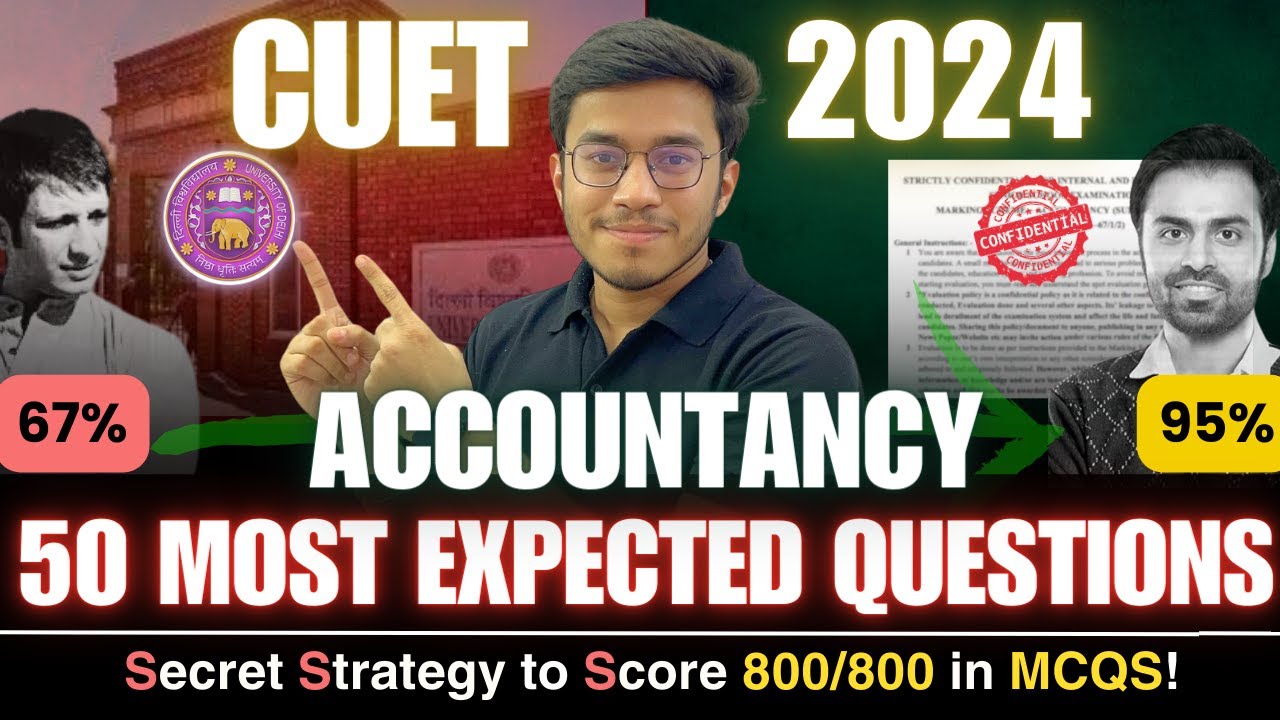 Most Expected Questions of Accountancy Domain CUET 2024 Important MCQs ...