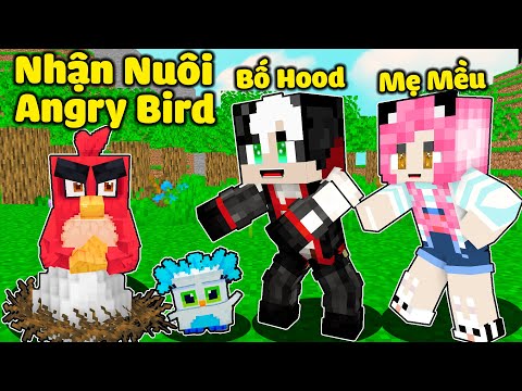 MỀU 24GIỜ NHẬN NUÔI CHÚ CHIM GIẬN GIỮ TRONG MINECRAFT*REDHOOD GIẢI CỨU ANGRY BIRDS KHỎI HEO ĂN TRỨNG