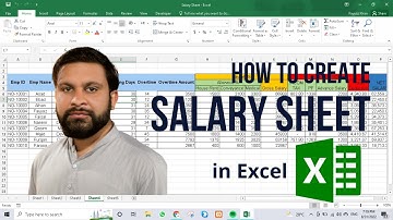 How to Create Salary Sheet in Excel Step by Step in Urdu