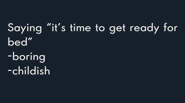 Bedtime