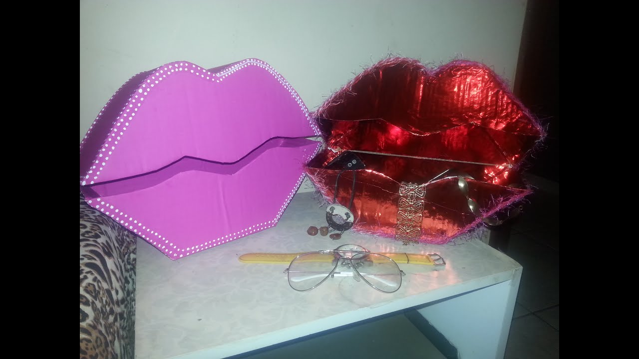 DIY : Porta treco formato de boca. Faça você mesmo🥰