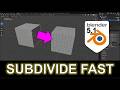 Blender 5.1 Subdivide Mesh Faces (Beginner Guide) | Add Geometry Fast in Edit Mode
