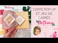 Live cratif  carte pop up et jeu de carrs