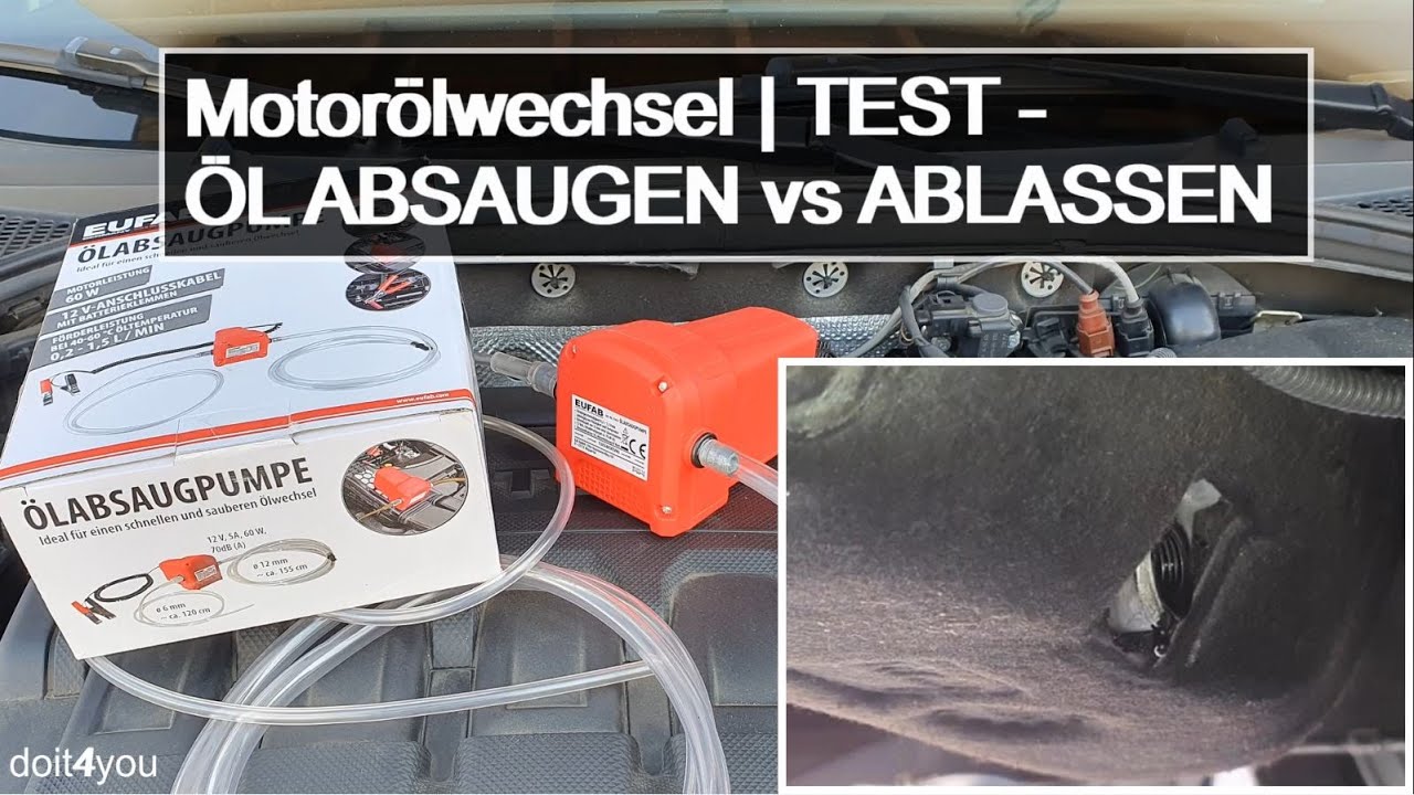 Motoröl absaugen - Motoröl im Test