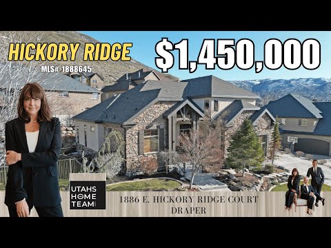 1886 HICKORY RIDGE COURT, Draper, UT home video tour