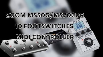 MELOAUDIO ZOOM MS50G / MS70CDR MIDI CONTROLLER