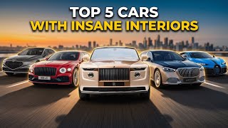 Top 5 Cars With the Most Insane Interiors 🛋️ — These Cabins Feel Like 5-Star Hotels on Wheels