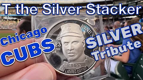 Chicago Cubs Silver Tribute at Wrigley Field Featuring Harry Caray, Ryne Sandberg, & More!