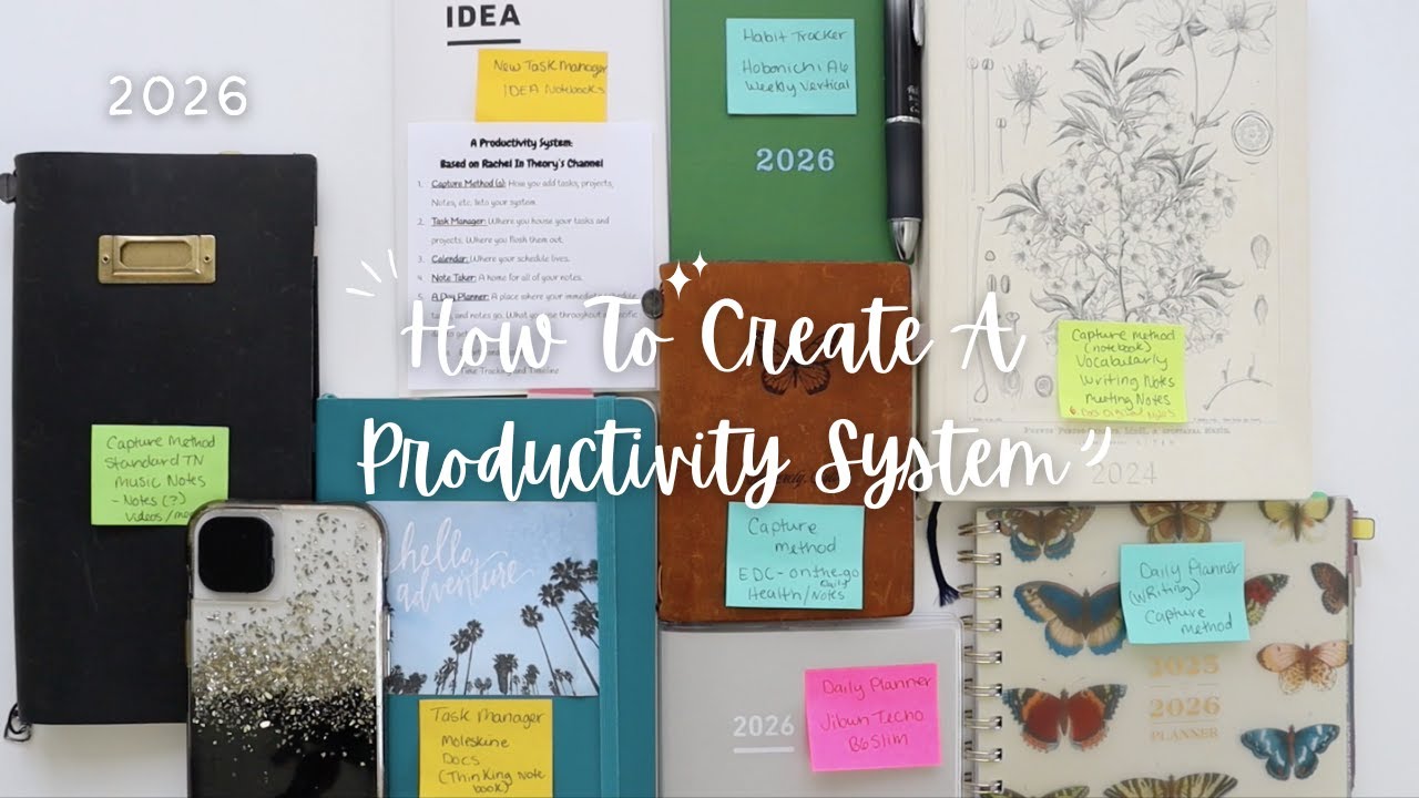 How To Create A Productivity System | How To Use A Capture Method and ...