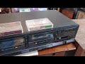 1980s pioneer ct1270wr stereo double cassette tape deck demo