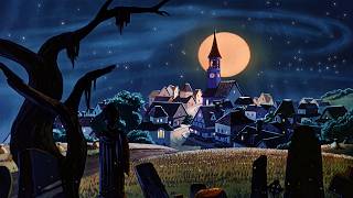 soft oldies playing in another room on a halloween night in the 1950s (w/ cricket asmr to relax) screenshot 4