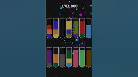 Water sort puzzle level 1809