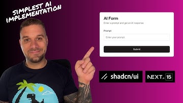 Simplest Way to Use AI in Your Next.js 15 App (with Shadcn)