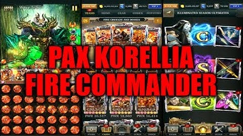 Legendary Game Of Heroes: Pax Korellia Event Gameplay/Team Testing (Fire Commander)