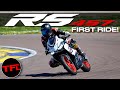 2024 aprilia rs 457 first ride beginner bike or track day tool