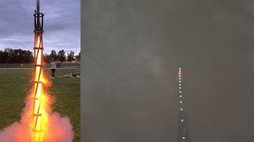 Rocket spin stabilization, Helical launch tower test 1 - ITBrockets