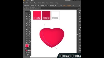 3D Heart Design | Friendship day special | Adobe Illustrator Tutorial | Tech Master India