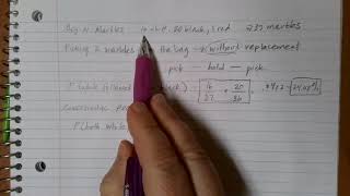 Probabilities without Replacement Conditional Probabilities