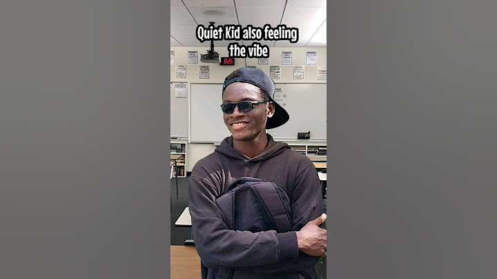 When the quiet Kid feels the vibe😅