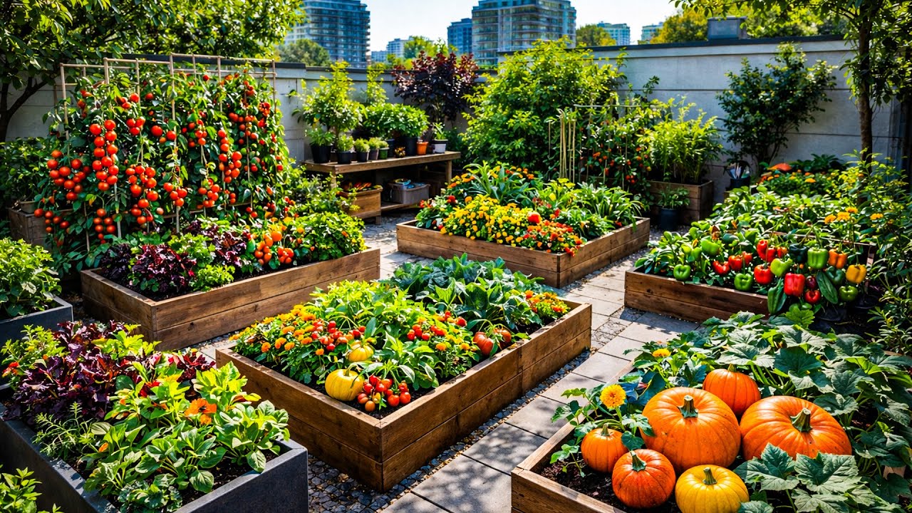 Небольшие городские огороды, максимально использующие каждый сантиметр пространства