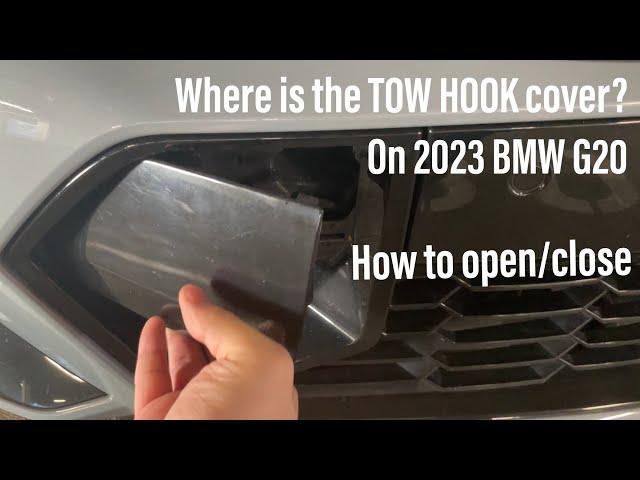 Where is the tow hook cover? And how to open it?(2023 BMW G20 3