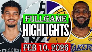 Los Angeles Lakers vs San Antonio Spurs FULLGAME Qtr Feb 10.2026 Highlights | NBA hightlight