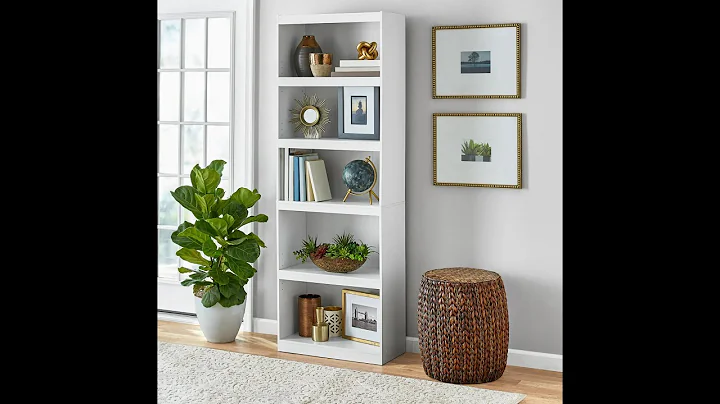 Mainstays Framed 5-Shelf Bookcase Guided Assembly