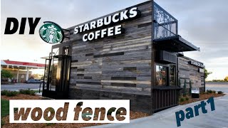 【DIY】スタバ風ウッドフェンスをつくりたい　外構 　part１ ウッドフェンス　diy