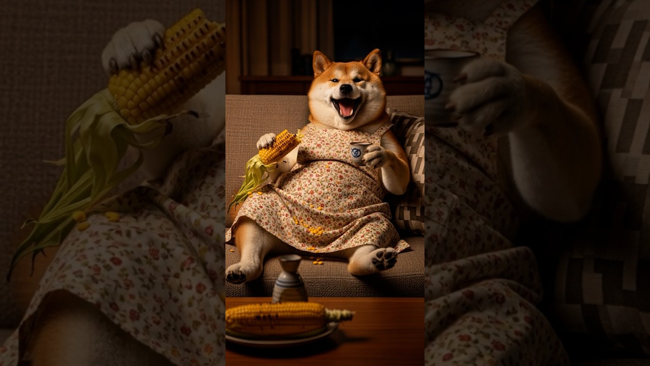 冬はスープにかぎるワン🐶Soup is the best in winter, woof #柴犬はるの子育て日記 #柴犬 #癒し動画 #shibainu #ai #ai生成