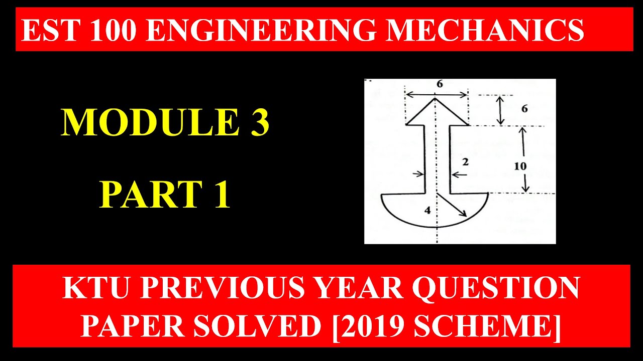 KTU Engineering Mechanics | module 3 | Previous University Question ...