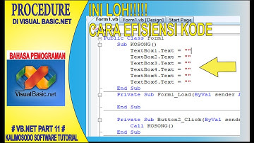 procedure sub di vb.net /cara efisiensi kode //vb.net part 11