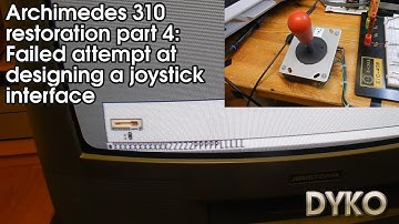 12 Acorn Archimedes 310 restoration part 4 joystick interface 04 04 2020