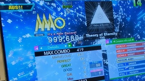 (DDR A20+) Theory Of Eternity ESP 12 - 999,680 PFC