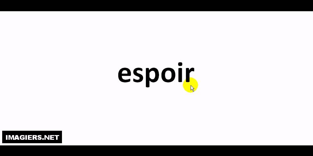 How To Pronounce Espoir Youtube