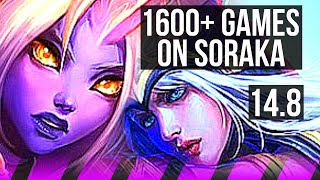 SORAKA & Caitlyn vs ASHE & Draven (SUP) | 0/0/6, 1600+ games | BR Diamond | 14.8