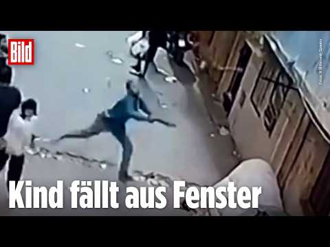 ÄGYPTEN: Dramatische Bilder! Passant rettet stürzendes Kind in letzter Sekunde!