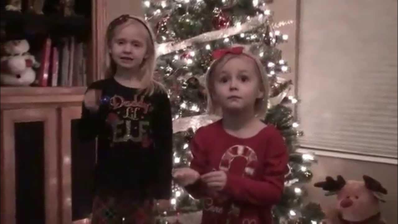 Little girls singing jingle bells gone wrong equipment malfunction
