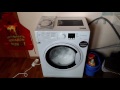 Как установить стиральную машину на кухне и первая стирка (автоочистка). Hotpoint-ariston rsm 601 w