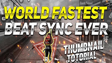 Make World Fastest Beat Sync Montage Thumbnail || World Fastest Beat Sync Montage Thumbnail Tutorial