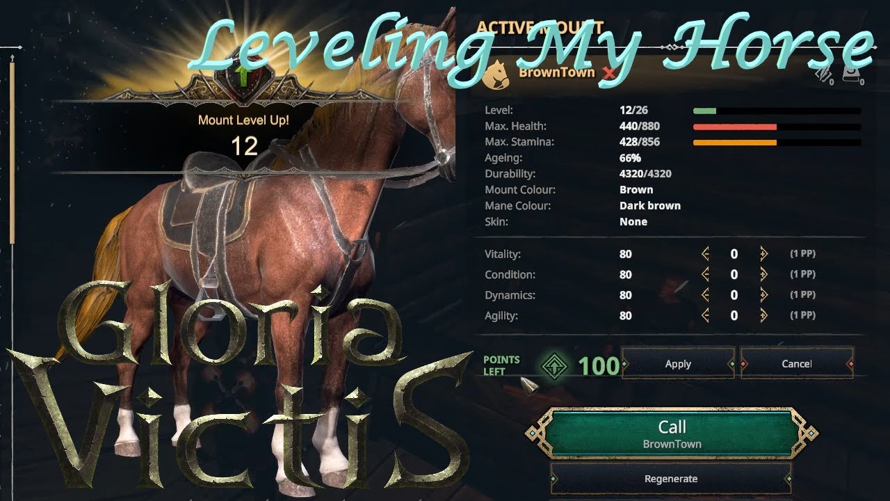 Gloria Victis ep 4 Leveling Horses at the Stables YouTube