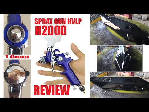 HVLP H2000 1-0 Nozzle Tip Mini Spray Gun Review