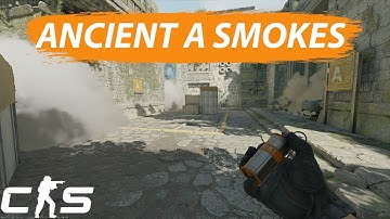 CS2 ANCIENT A Smokes - (T-Side) - #CS2 #CSGO