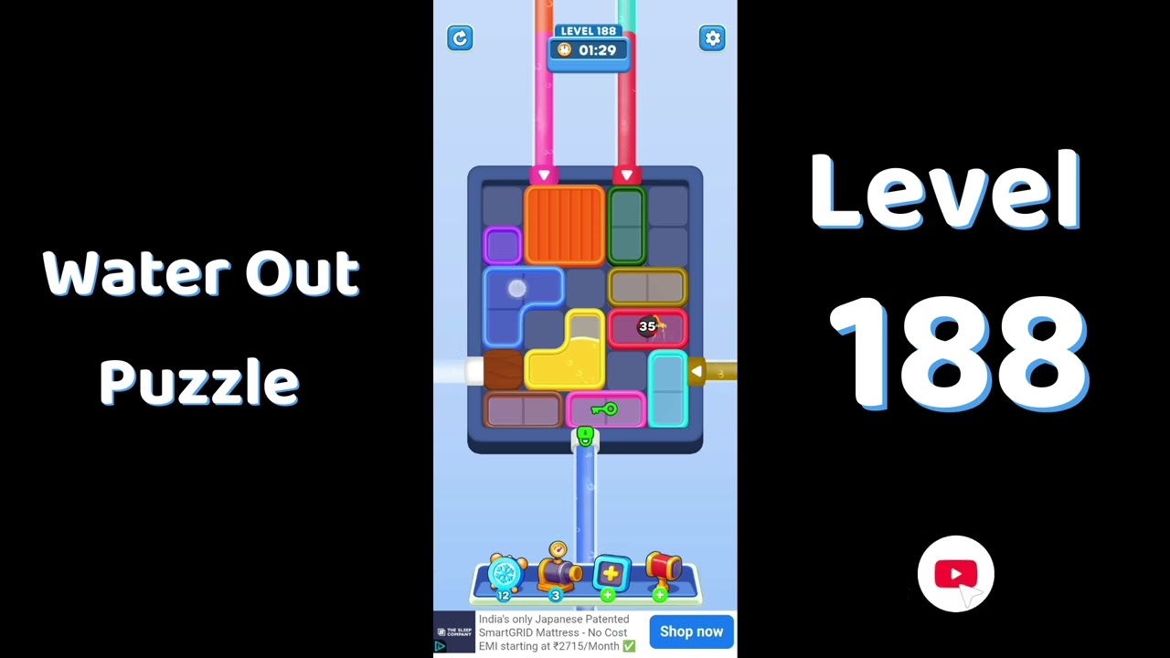 Water Out Puzzle Level 188 Walkthrough 💧 | Step-by-Step Solution | SolutionGuruji