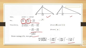 Areas of similar triangles(Class X)
