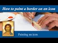 How to paint a border on an icon